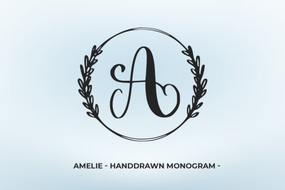 Amilie Monogram: A Feminine Font for Business Elegance