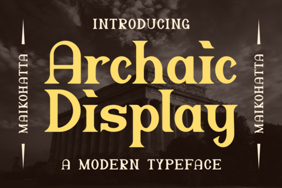 Archaic Display Font for Bold Branding and Creative Campaigns