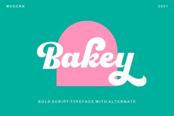 Bakey Font for Bold and Creative Branding Projects