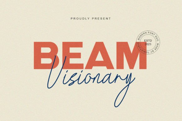 Beam Visionary Font: A Classy Typeface for Crafters and Creators