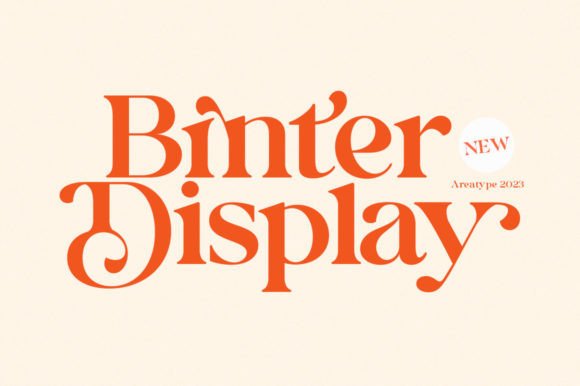 Binter Display: A Sophisticated Serif Typeface for Creative Branding
