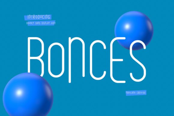 Bonces Bouncy Sans Display Font for Bold Digital Branding