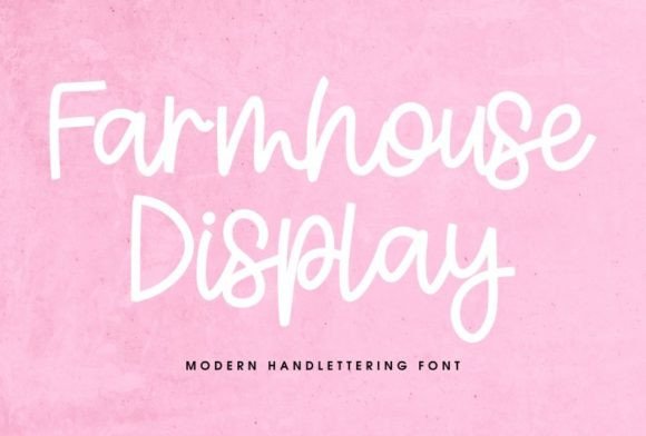 Farmhouse Display Font for Modern Web Design