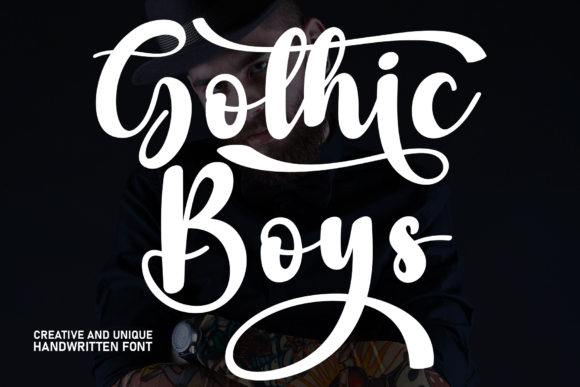 Gothic Boys: A Handwritten Font for Editorial Charm