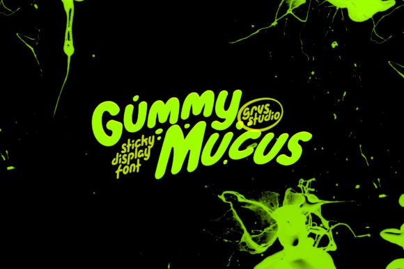 Gummy Mucus Funny Display Font for Modern Branding and Digital Campaigns