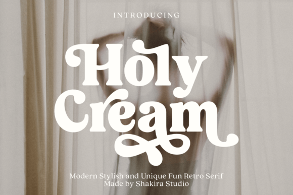 Holy Cream Font: A Modern Serif for Creative Product Makers