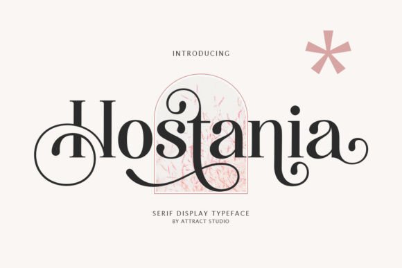 Hostania Typeface for Campaign Design