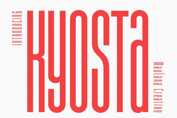 Kyosta: A Creative Display Font for Digital Branding