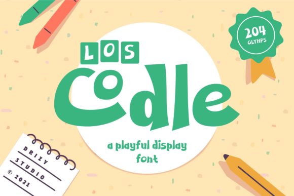 Los Codle Font: A Playful Typeface for Kids-Themed Branding