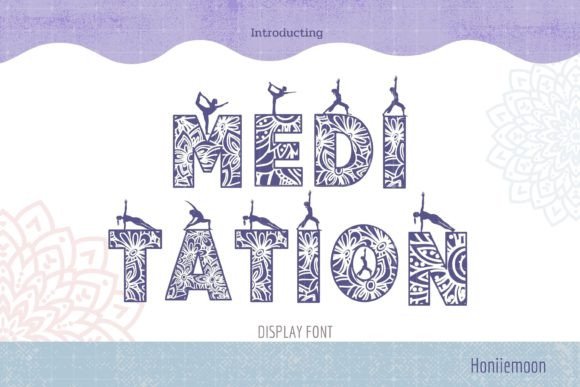 Meditation Font: A Playful Typeface for Creative Branding Projects