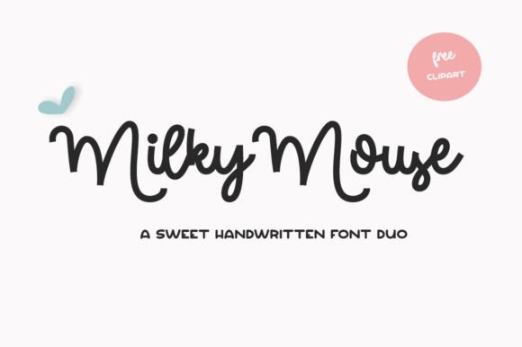 Milky Mouse: A Fun and Unique Script Font for Creative Projects