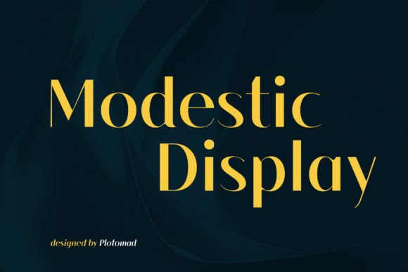 Modestic Display Bold: A Modern Typeface for Digital Projects