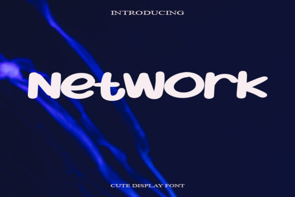 Network Font for Editorial Design and Stylish Typography