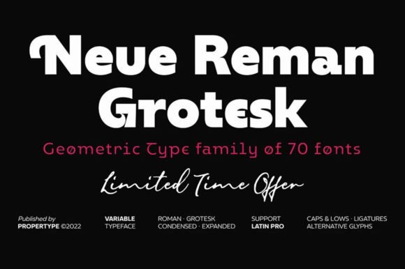 Neue Reman Grotesk Font: A Maker's Favorite for Elegant Typography