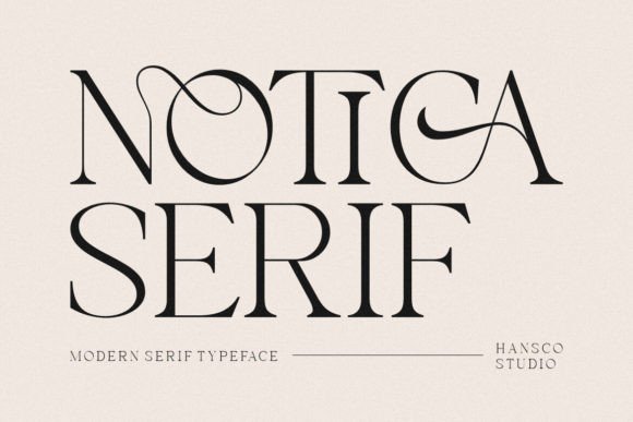 Notica Serif Font for Small Business Branding