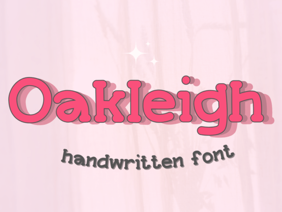 Oakleigh Font: A Handwritten Script for Unique Craft Designs