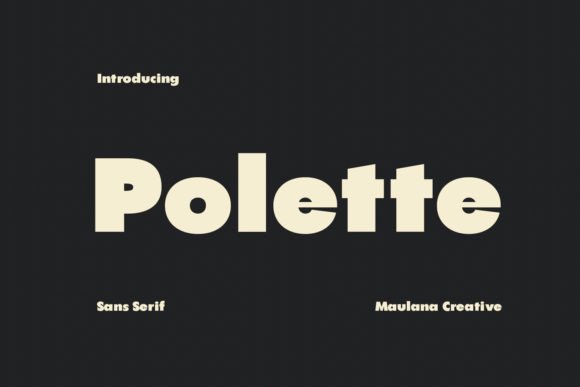 Polette Font for Creative Campaigns and Branding