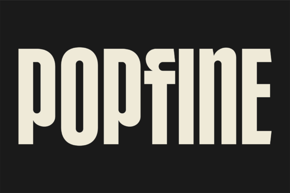 Popfine Font: A Modern Sans Serif Typeface for Editorial Design