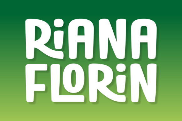 Riana Florin: A Display Sans Serif Font for Digital Branding and Design