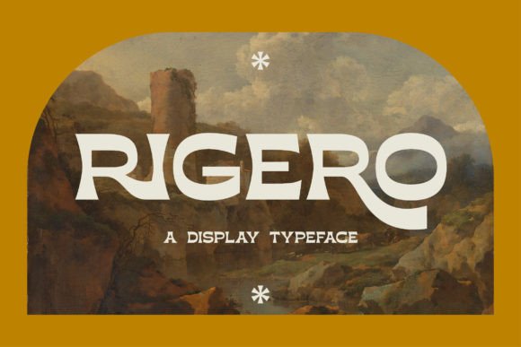 Rigero Font: A Bold Reverse Contrast Serif for Modern Design
