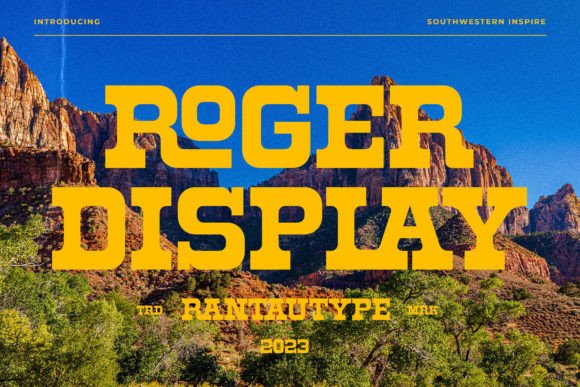 Roger Display Typeface for Editorial Design