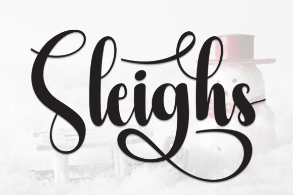 Sleighs: A Sweet Script Font for Editorial Design