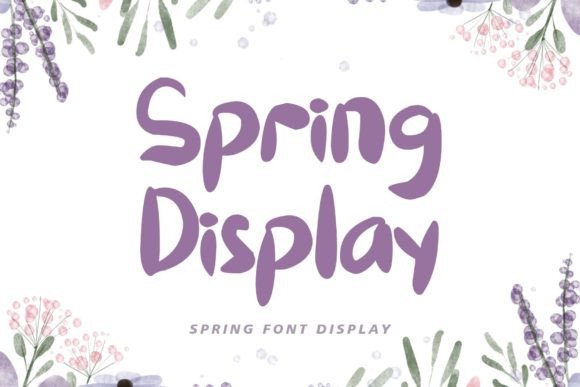 Spring Display Font: A Stylish Touch for Your Craft Projects