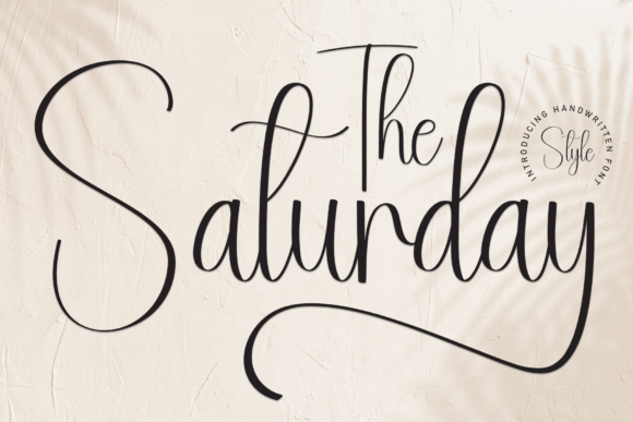 The Saturday Font: A Handwritten Display Delight