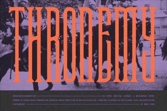 Thronemy Font: A Nostalgic Serif for Memorable Branding
