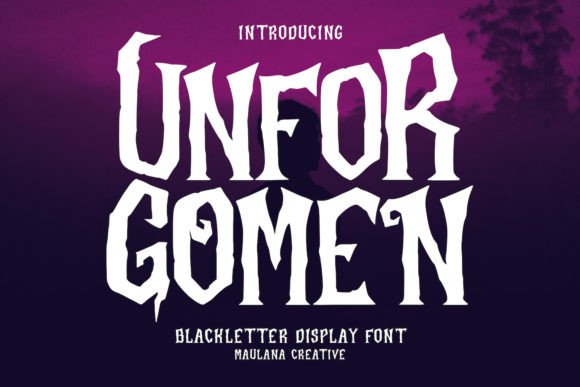 Unforgomen Blackletter Display Font for Bold Brand Typography