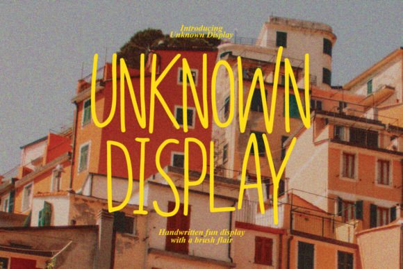 Unknown Display: A Charming Handwritten Font for Crafters and Makers